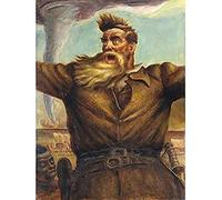 Curry Mural Abolitionist John Brown American Painting Unframed Wall Art Print Poster Home Decor Premium