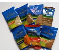 Curry Spice Kit-Rajah Garam Masala,Garlic & Corriander,Hot & Spicy Seasoning,Cumin Powder,Chilli Powder,Turmeric Powder,Corriander Powder