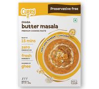 CURRYiT Instant Dhaba Style Butter Chicken Curry Paste Just Add Chicken, Paneer Ready in 15-30 Mins Serves 4-6 Made with Ghee No Preservatives Ready to Cook Indian Cooking Sauce, 8.8 Oz