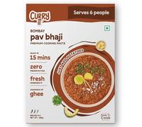 CURRYiT Ready to Cook Bombay Pav Bhaji, Serves 4-6 Indian Masala Gravy Made with Ghee Ready in 30 Mins No Preservatives Gluten-Free, 250 gm