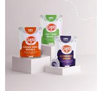 CURRYiT Ready to Cook Curry Paste Chettinad Masala Hyderabadi Biryani Punjabi Kadhai Masala Indian Masala Gravy Made with Ghee Ready in 30 Mins No Preservatives Gluten-Free, 250 gm Pack of 3