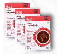 CURRYiT Ready to Cook Kashmiri Rogan Josh Curry Paste Serves 12-18 Indian Masala Gravy Made with Ghee Ready in 30 Mins No Preservatives 100% Mom Approved Gluten-Free, 250 gm, Pack of 3