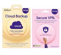 Currys Secure VPN (1 year) & Cloud Backup for Tablets & Mobiles (256 GB, 1 year) Bundle