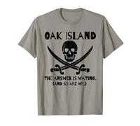 Curse of Oak Island Skull More Questions Answer is Waiting T-Shirt