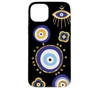 Curse Protection All Seeing Evil Eye Black Phone Case for iPhone 15 Plus