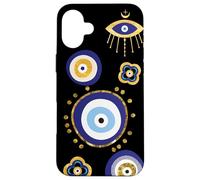 Curse Protection All Seeing Evil Eye Black Phone Case for iPhone 16 Plus
