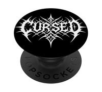 Cursed. Alternative Goth, Emo, Death Metal Witchcraft Occult PopSockets Adhesive PopGrip