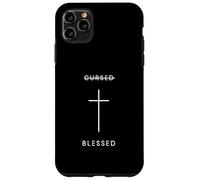 Cursed Blessed Cross - Minimalist Christian Faith Case for iPhone 11 Pro Max