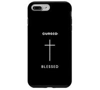 Cursed Blessed Cross - Minimalist Christian Faith Case for iPhone 7 Plus/8 Plus