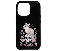 Cursed But Cuddly Capybara Roses Case for iPhone 13 Pro