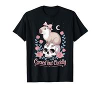 Cursed But Cuddly Capybara Roses T-Shirt