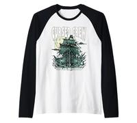 Cursed Crew SAIL OR BE Sailed Halloween Pirate Theme Raglan Baseball Tee