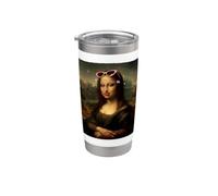 Cursed Mona Lisa Baddie Y2K Renaissance Painting Stainless Steel Insulated Tumbler