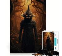 Cursed Pumpkin King 1000 Pieces Jigsaws Adults Puzzles Think Smart Bright Print Home Activity Unique Gift (50x75cm)