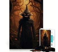 Cursed Pumpkin King 1000 Pieces Puzzles for Adults DIY Fun Tight Connection Pattern Build Xmas Present (38x52cm)