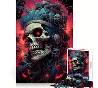 Cursed Skull Punk 1000 Piece Jigsaw Puzzle FreeTime Game Smooth Thick Fun Challenge Birthday Surprise (38x52cm)
