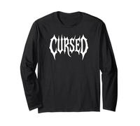Cursed Written In A Demonic Font Long Sleeve T-Shirt