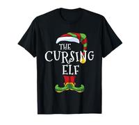 Cursing Elf Family Matching Christmas Group Funny Rude T-Shirt