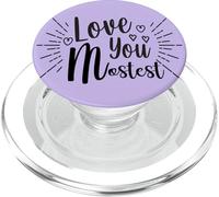 Cursive Handwriting Happy Valentines Day Love You Mostest PopSockets PopGrip for MagSafe