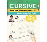 Cursive Handwriting Practice: Trace, write, and master cursive letters with engaging practice sheets for kids (Educational books for elementary school)