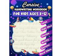 Cursive Handwriting Workbook for Kids Ages 8-12: Fun Cursive Letter Writing and Tracing Practice Book, Learn Step-by-Step With Letters, Uppercase, ... Activity, Jocks & Moral Values Sentence