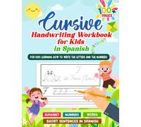 Cursive Handwriting Workbook for Kids in Spanish