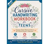 Cursive Handwriting Workbook for Teens: Learn Cursive Writing with Inspirational Poems | Handwriting Practice Book for Beginners & Homeschool Students | Improve Penmanship, Focus & Confidence