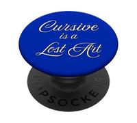 Cursive Is a Lost Art Vintage Fading Handwriting Beauty Fun PopSockets Adhesive PopGrip