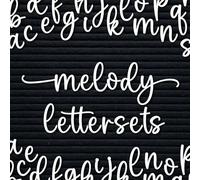 Cursive Letter Set for Felt Letterboards, 150+ Lowercase Script Letters, Pre-cut, Board NOT included