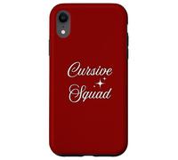 Cursive Squad Handwriting Teacher Writing Club Collective Case for iPhone XR