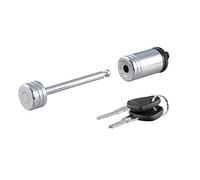 CURT 23522 Chrome Trailer Tongue Coupler Lock, 1/4-Inch Pin Diameter, Up to 2-1/2-Inch Span