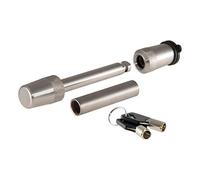 CURT 23580 Stainless Steel Trailer Hitch Lock, 1/2-Inch Pin Diameter, 5/8-Inch Adapter, Fits 1-1/4 or 2-Inch Receiver