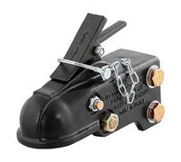 CURT 25328 Channel-Mount Adjustable Trailer Coupler, 2-5/16-Inch Hitch Ball, 15,000 lbs