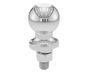 CURT 40097 Chrome ATV, UTV, Lawn Tractor Hitch Ball, 2,000 lbs, 2-Inch Diameter, 5/8 x 1-3/4-Inch Shank