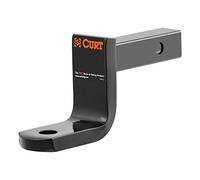 CURT 45027 Class 1 Trailer Hitch Ball Mount, Fits 1-1/4-Inch Receiver, 2,000 lbs, 3/4-Inch Hole, 3-1/4-Inch Drop, 2-5/8-Inch Rise, Gloss Black Powder Coat