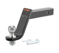 CURT 45064 Lifted Truck Trailer Hitch Mount with 2-Inch Ball & Pin, Fits 2-in Receiver, 7,500 lbs, 6-Inch Drop, Black