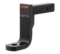 CURT 45338 Class 4 Trailer Hitch Ball Mount, Fits 2-Inch Receiver, 10,000 lbs, 1-1/4-Inch Hole, 8-Inch Drop, 6-3/4-Inch Rise