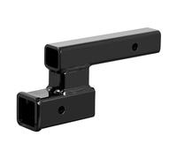 CURT 45798 Trailer Hitch Adapter, 2-Inch Receiver, 4-in Drop or Rise, 7,500 lbs, black