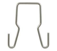 CURT 45807 Trailer Safety Chain Holder Bracket for 2-inch Shank, Clip-On Steel Hanger Hooks