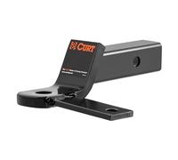 CURT 45820 Anti Sway Trailer Hitch Ball Mount, Fits 2-Inch Receiver, 7,500 lbs, 1-Inch and 5/8-Inch Holes, 2-In Drop