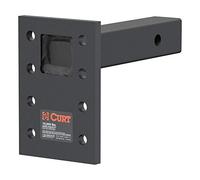 CURT 48324 Adjustable Pintle Mount for 2-Inch Hitch Receiver, 10,000 lbs, 6-1/2-Inch Drop, 8-Inch Length