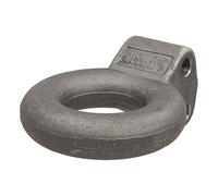 CURT 48660 Raw Steel Pintle Hitch Lunette Ring 3-Inch ID, 24,000 lbs, Channel Mount Required