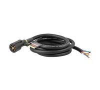CURT 56602 Replacement 7-Pin RV Blade Trailer Wiring Harness Plug, 8-Foot Blunt-Cut Wires