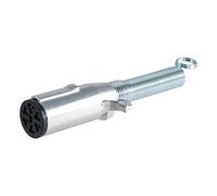 CURT 58180 Trailer-Side 7-Pin Round Wiring Harness Socket with Spring