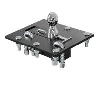 CURT 61052 Over-Bed Folding Gooseneck Hitch 30 lbs 6cm Ball Black Fits Ford GMC Silverado Ram