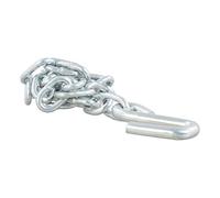 CURT 80020 27-Inch Trailer Safety Chain with 3/8-In S Hook, 2,000 lbs Break Strength