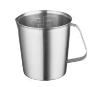 CURTA 18/8 Stainless Steel Measuring Cup with Handle and Pour Lip, Metal Pitcher with Oz and ML marking, 32 OZ/1000 ML- 4 Cup), Heavy-Duty Pitcher