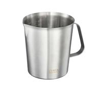 CURTA 18/8 Stainless Steel Measuring Cup with Handle and Pour Spout, Commercial Kitchen Food Prep Pitcher for Restaurant, Bakery, Cooking and Ingredient Measuring, 32 OZ (4 Cup, 1000 ML)
