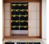 Curtain 2 Pieces Spliced 34x56in HYTTER Little Squirrel Picking Fruit Printed for Most Doors, Perfect for Hanging Between Rooms, on Walls