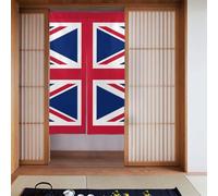 Curtain 2 Pieces Spliced 34x56in YYHHAOFA British Flag Picture for Most Doors, Perfect for Hanging Between Rooms, on Walls